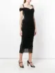 Dolce & Gabbana ruched lace-up dress