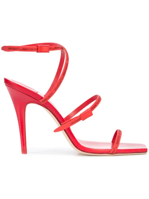 OFF-WHITE X JIMMY CHOO JANE SANDALS,OWIA087S18989016200012896353