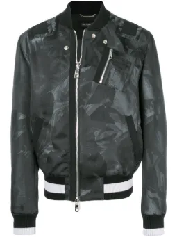 Jaqueta bomber estampada