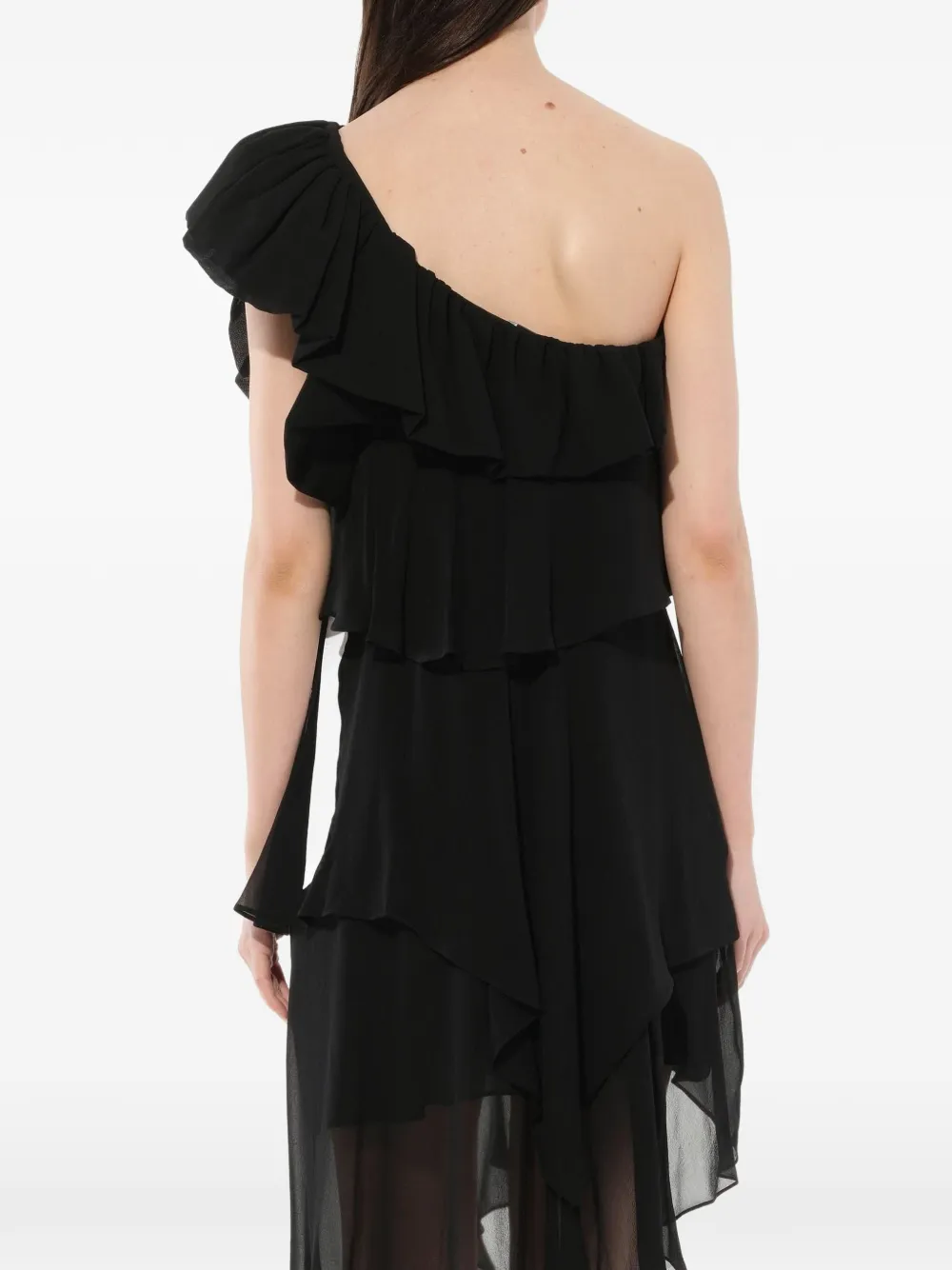 Givenchy assymetrische jurk Zwart