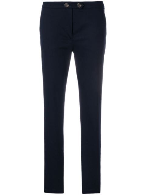RED VALENTINO RED VALENTINO TURN UP TROUSERS - BLUE,PR0RB1800F512898406
