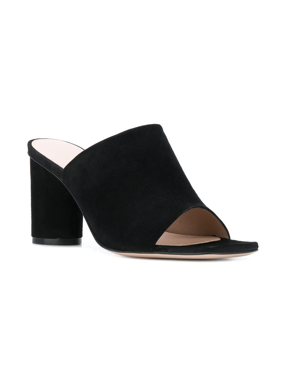 Stuart Weitzman block heel mule sandals - Zwart