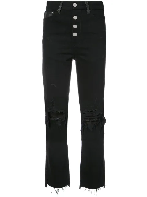 AMIRI CROPPED FLARED JEANS,WBLTDCRF12899999