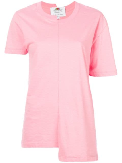 CEDRIC CHARLIER CÉDRIC CHARLIER ASYMMETRIC T-SHIRT - PINK,V0709396012900949