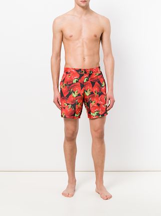 strawberry print swimming trunks展示图