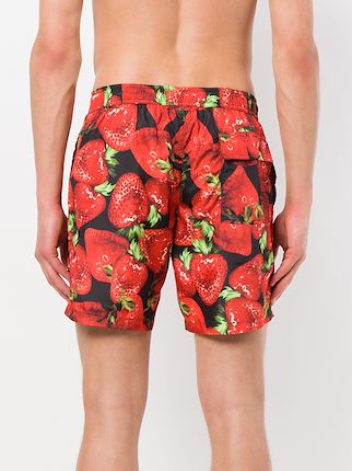 strawberry print swimming trunks展示图