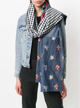 patterned embroidered scarf展示图
