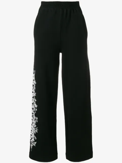 Off-White side print wide leg joggers