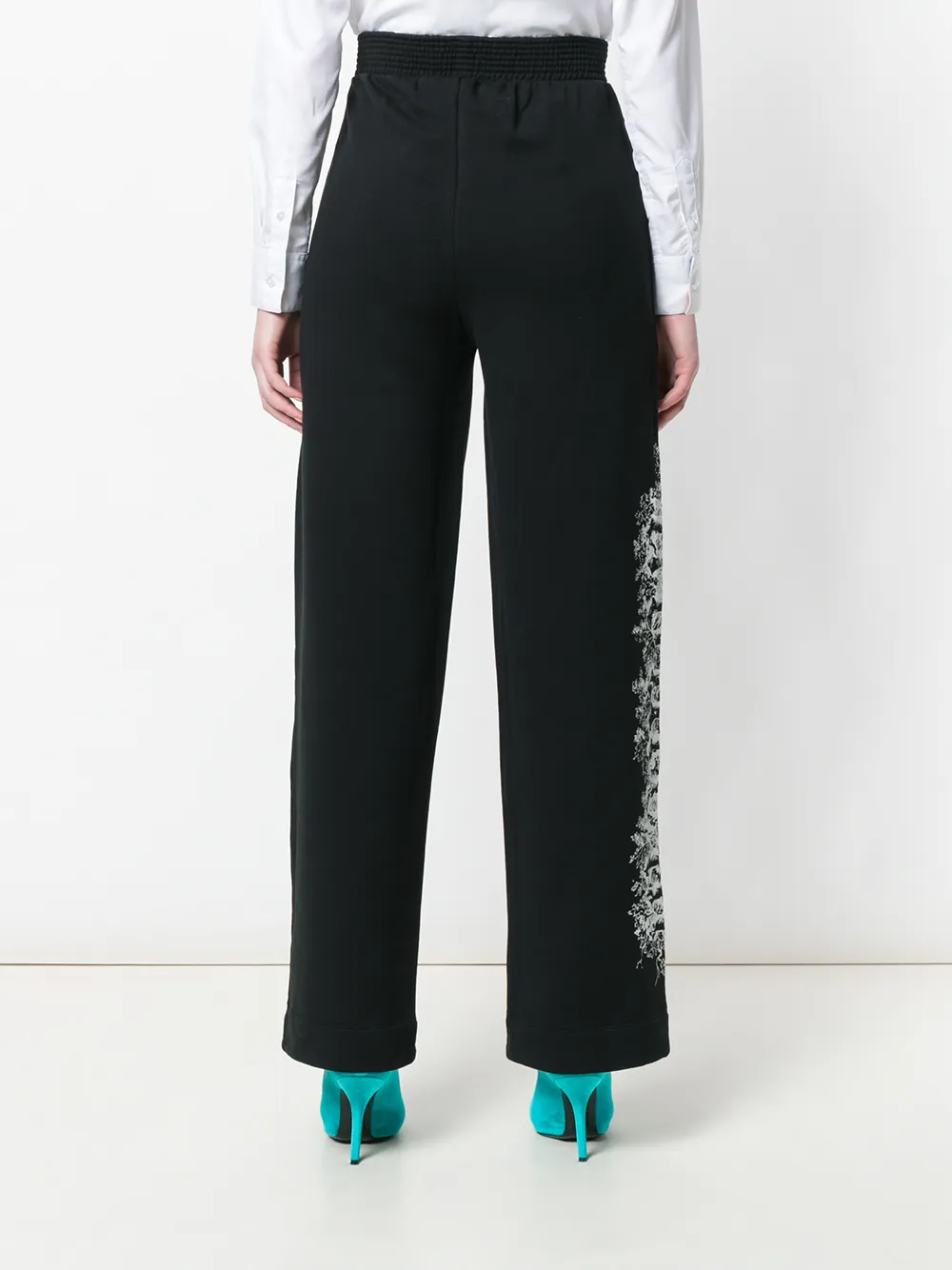 Off-White joggingbroek met zijstreep Zwart