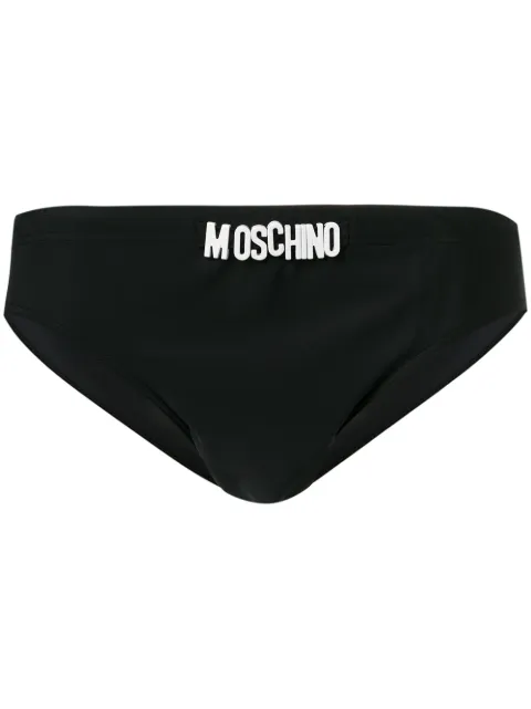 Moschino Sunga com logo em placa
