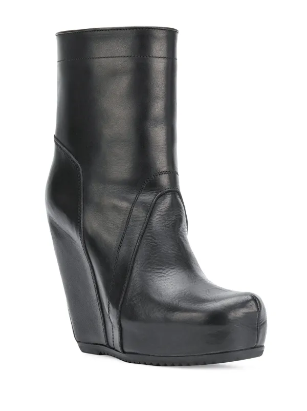 rick owens wedge boots