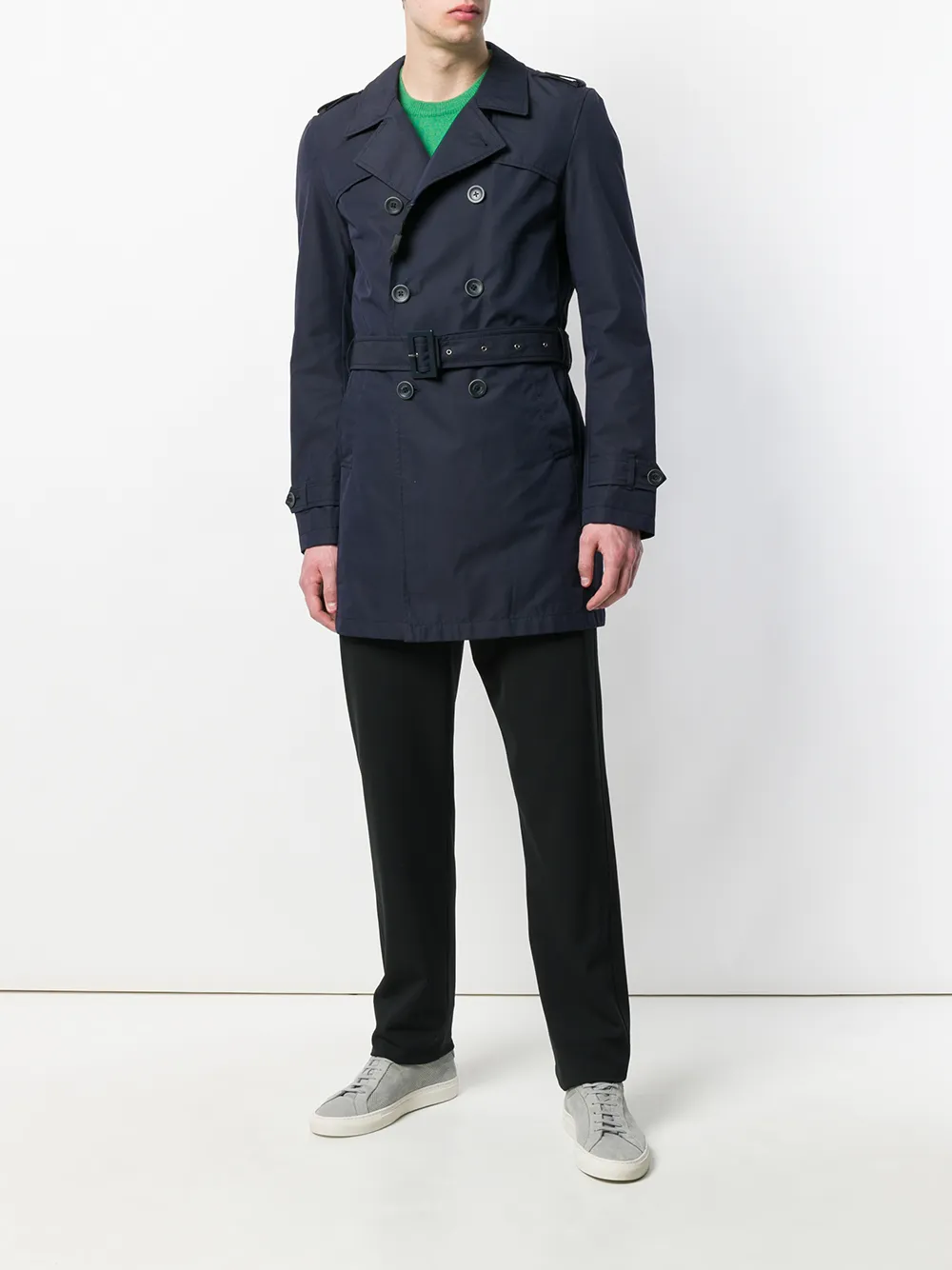 Herno middellange jas Blauw