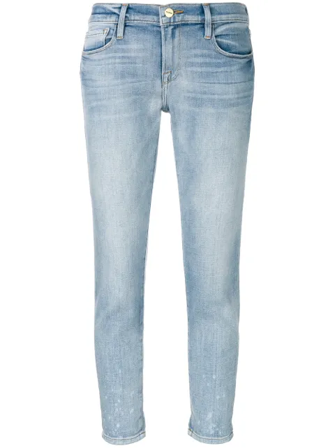 Click to view more detailed imagery on our partner's website Frame Le Sylvie High-rise Straight-leg Ankle Jeans In Light Denim