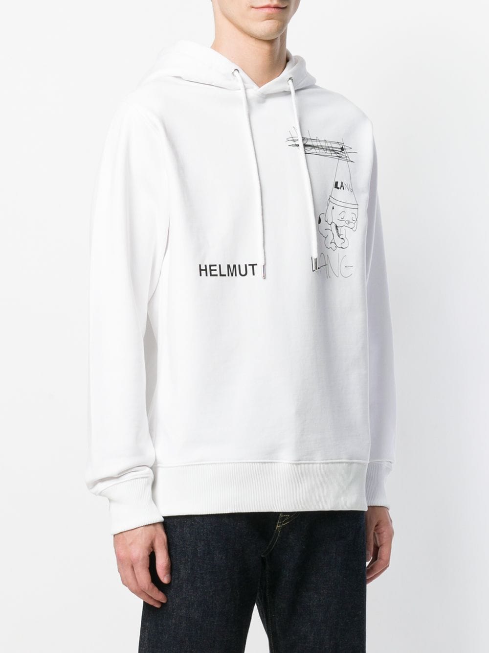 helmut lang dog hoodie