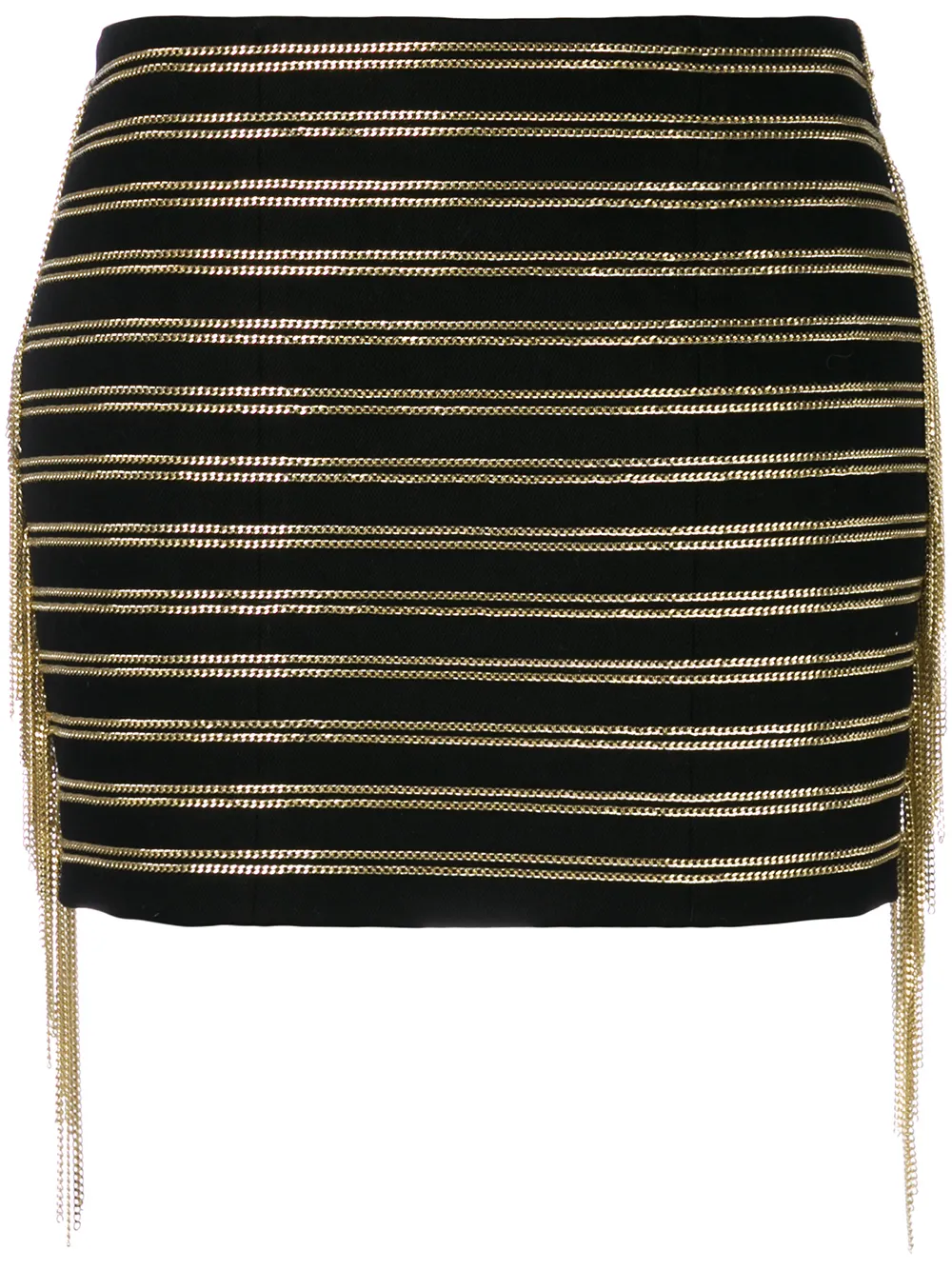 Balmain chain embellished skirt | Black | Image 1
