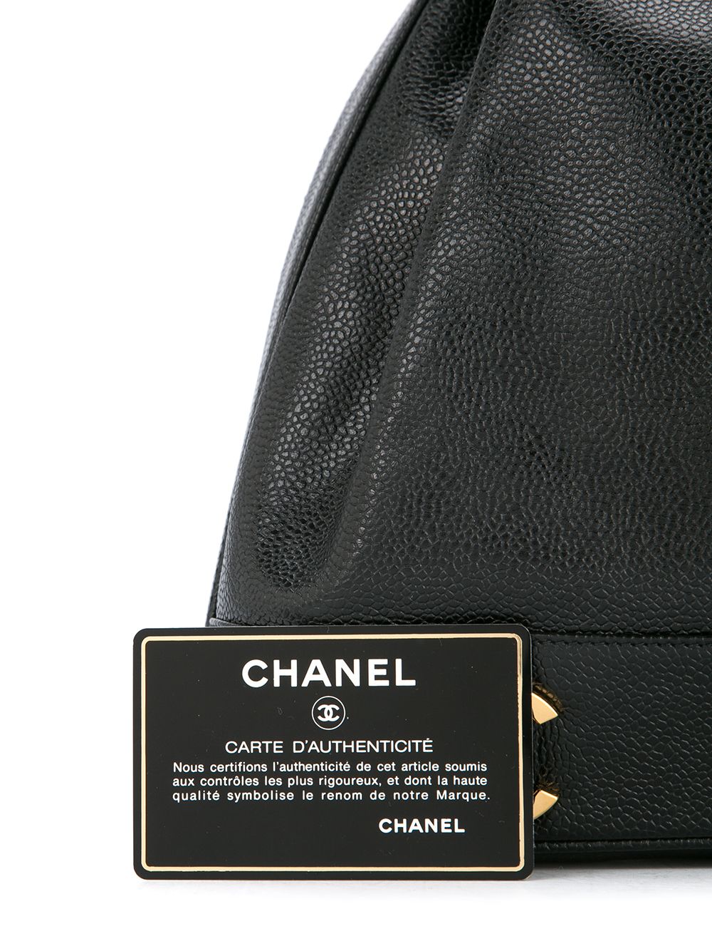 CHANEL 1994-1996 logos drawstring shoulder bag Women