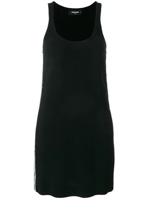 DSQUARED2 sequin stripe mini dress