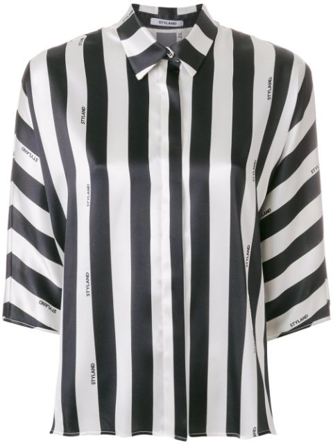 STYLAND striped design blouse,3081600PANDA1912905148