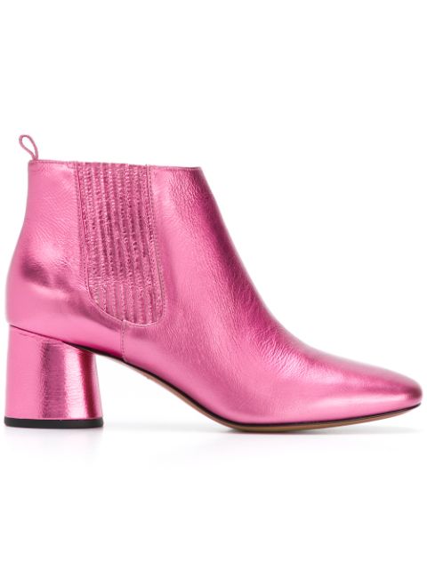 MARC JACOBS MARC JACOBS ROCKET CHUNKY HEEL CHELSEA BOOTS - PINK,M900210512905994
