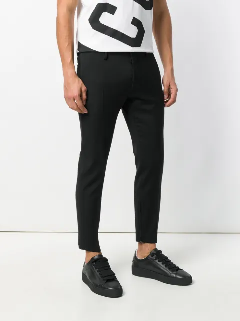 DSQUARED2 DSQUARED2 TAILORED CROPPED TROUSERS - BLACK,S74KB0185S3625812906210