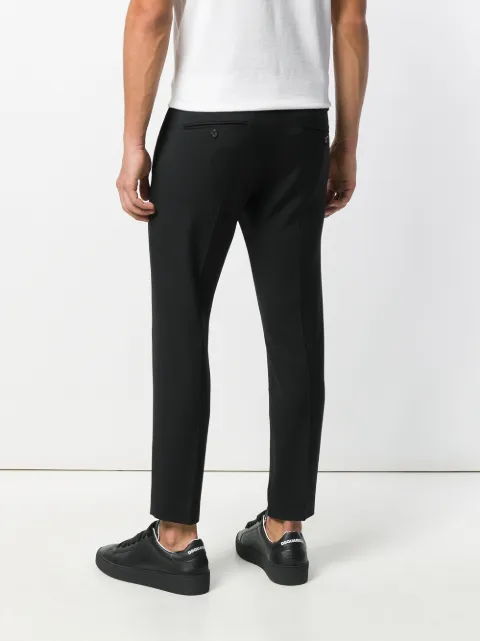 DSQUARED2 DSQUARED2 TAILORED CROPPED TROUSERS - BLACK,S74KB0185S3625812906210