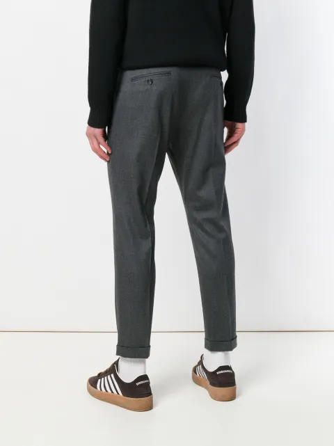 DSQUARED2 DSQUARED2 CROPPED TAILORED TROUSERS - GREY,S74KB0184S4074712906254