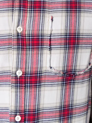 plaid long-sleeve shirt展示图