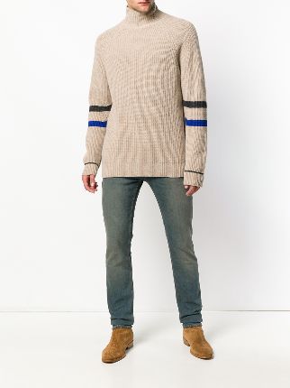 Noe stripe turtleneck sweater展示图