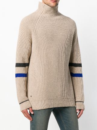 Noe stripe turtleneck sweater展示图