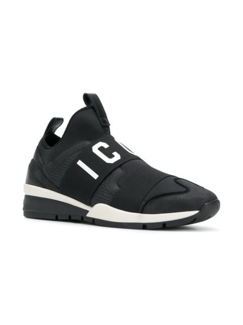 Shop black Dsquared2 Icon logo sneakers with Express Delivery - Farfetch