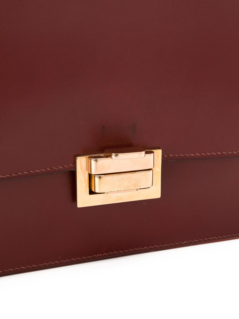 Hermès pre-owned Leather Shoulder Bag - Farfetch