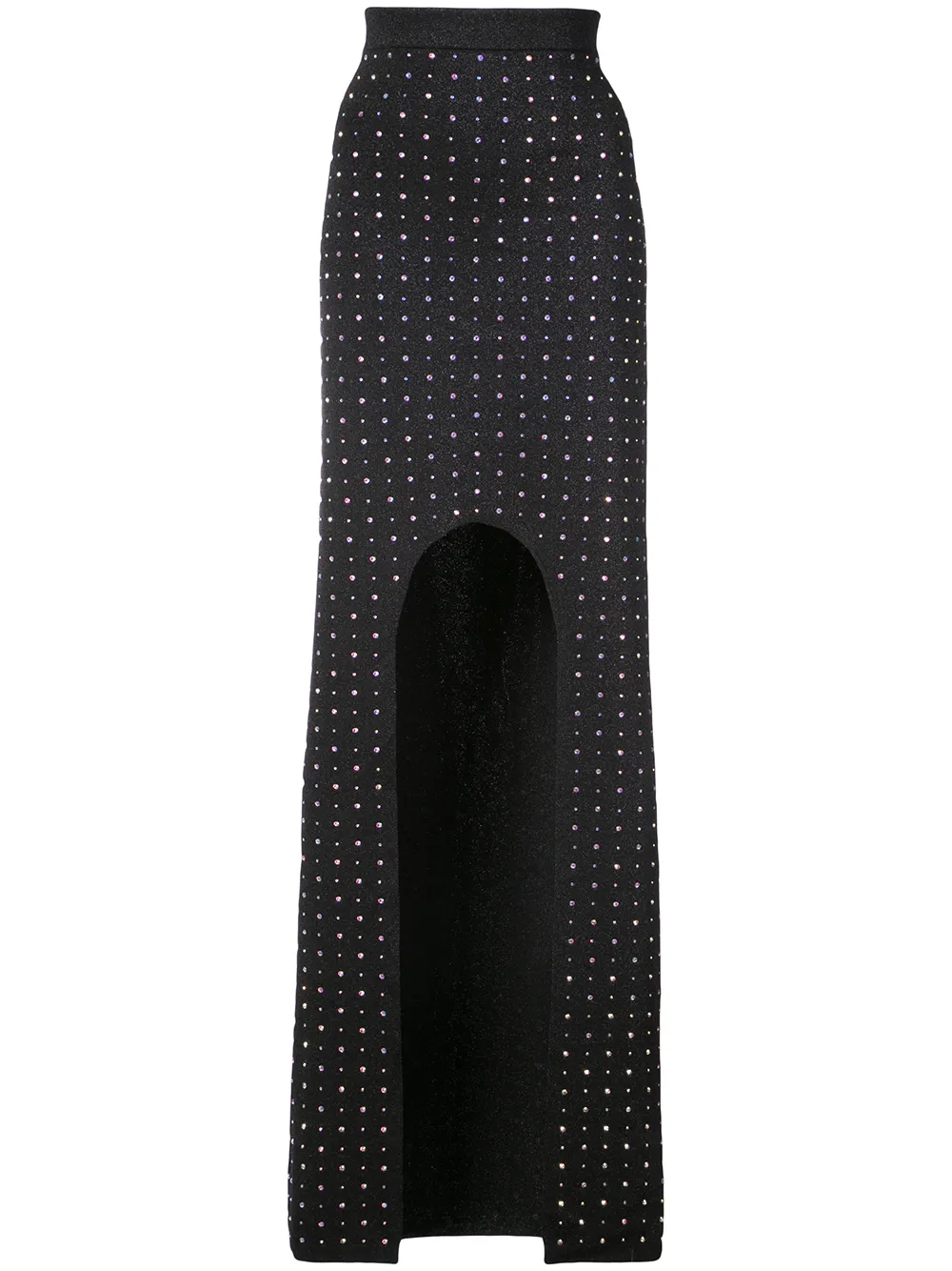 Balmain crystal-embellished maxi skirt | Black | Image 1