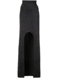 Balmain crystal-embellished maxi skirt - Black