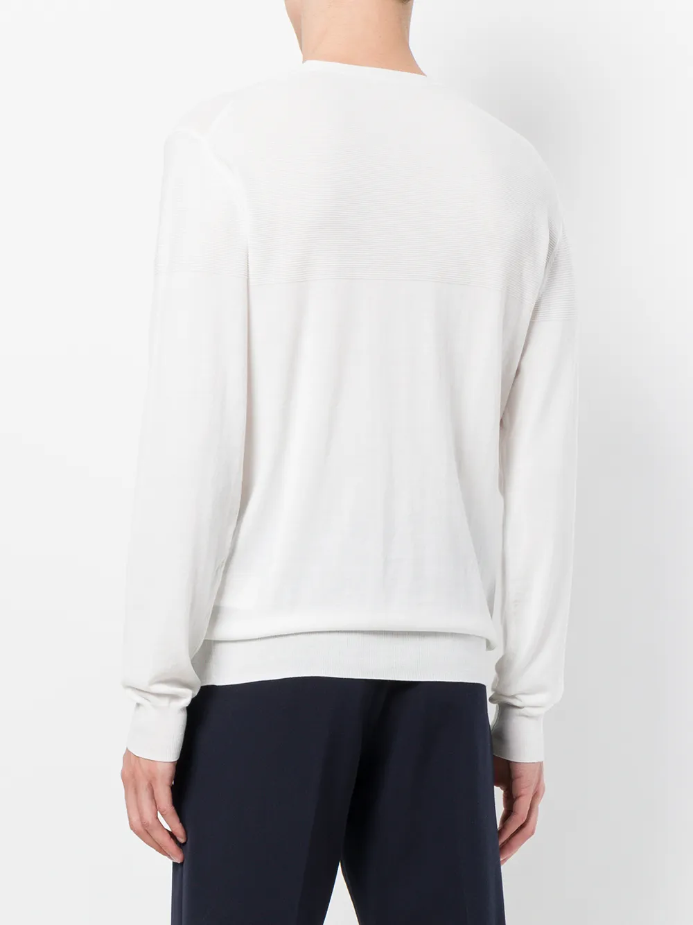 Paolo Pecora mock neck trui Wit