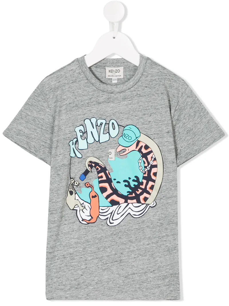 Kenzo Kids футболка с принтом логотипа