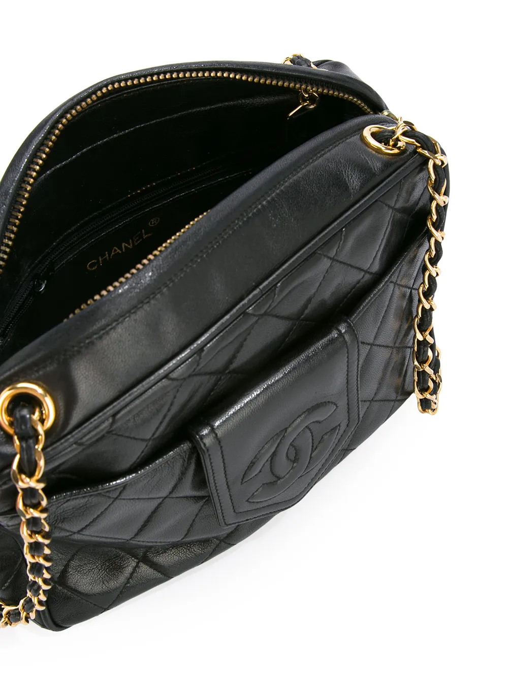 CHANEL PreOwned Quilted Chains Shoulder Bag Farfetch