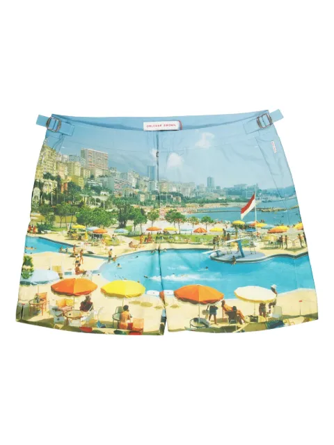 Orlebar Brown Bulldog Monte Carlo print swim shorts