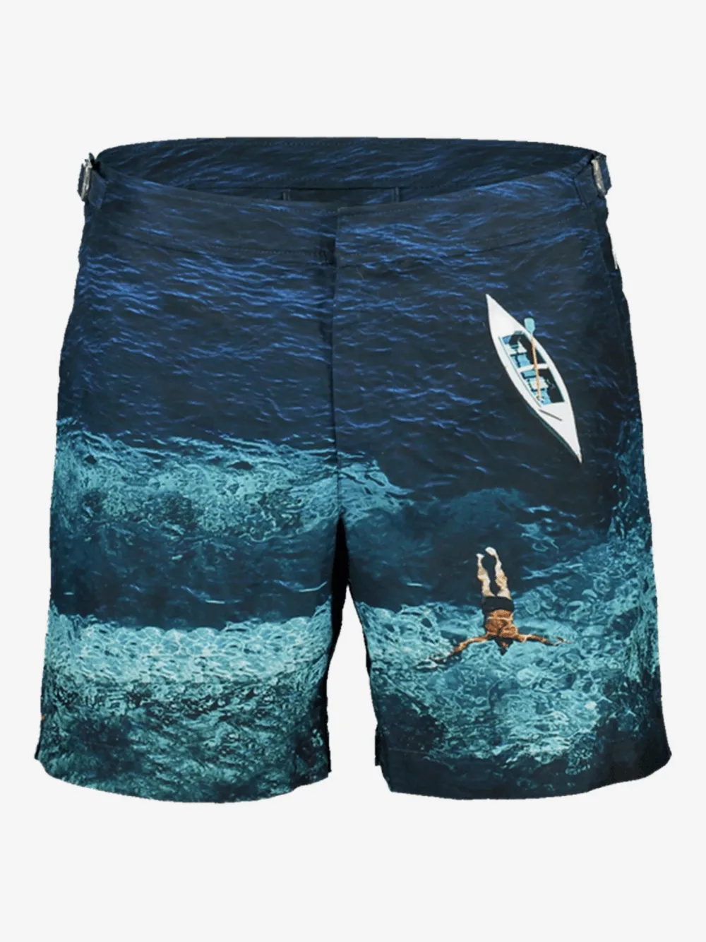 Orlebar Brown Bulldog photograph-print swim shorts | Blue | Image 1