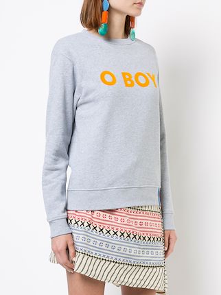 o boy print sweatshirt展示图