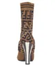 Fendi logo sock boots