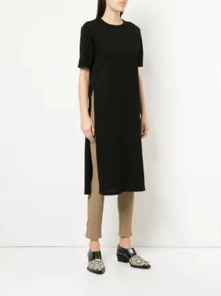 side slit T-shirt dress展示图