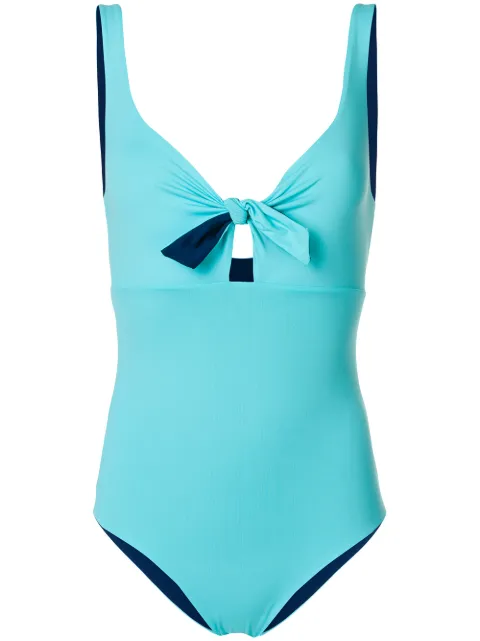 Fisico Cristina Ferrari Fisico Bow Detail Swimsuit - Blue In Blue