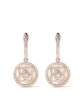 De Beers Jewellers 18kt rose gold Enchanted Lotus mother-of-pearl and diamond sleeper earrings - Pink