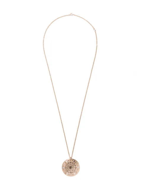 DE BEERS 18kt rose gold Talisman 10 Medal diamond necklace