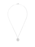 De Beers Jewellers 18kt white gold Enchanted Lotus Openwork Medal diamond necklace - Silver