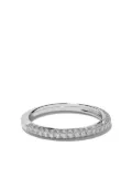 DE BEERS 18kt white gold DB Darling half eternity diamond band ring - Silver
