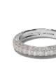 De Beers Jewellers خاتم ذهب أبيض 18 قيراط مرصع نصفه بمجموعة الكريستال الدقيق
