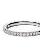 De Beers Jewellers Platinum DB Classic half pavé diamond band