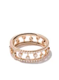 DE BEERS 18kt rose gold Dewdrop diamond band ring - Pink