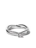 De Beers Jewellers Platinum My First De Beers Infinity solitaire diamond ring - Silver